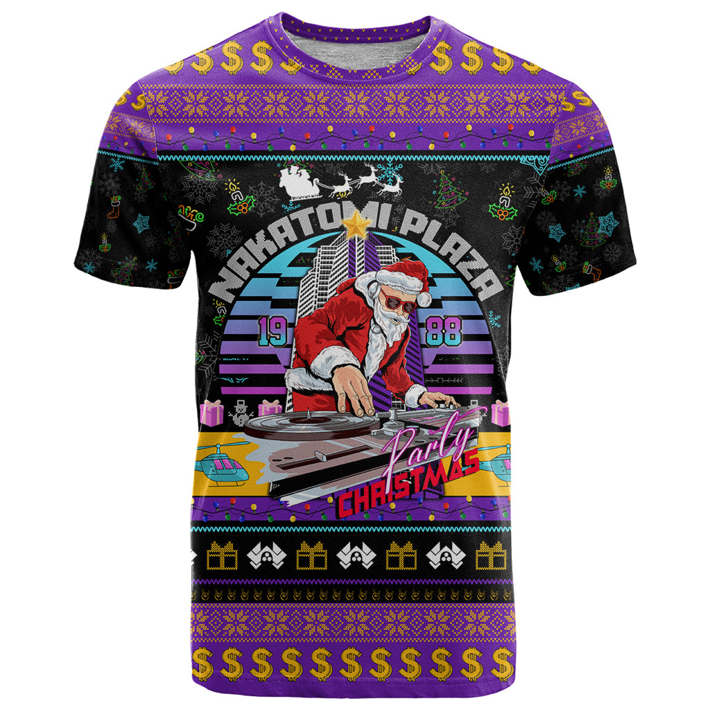 Nakatomi Plaza Christmas Party 1988 T Shirt DJ Santa Claus - Wonder Print Shop