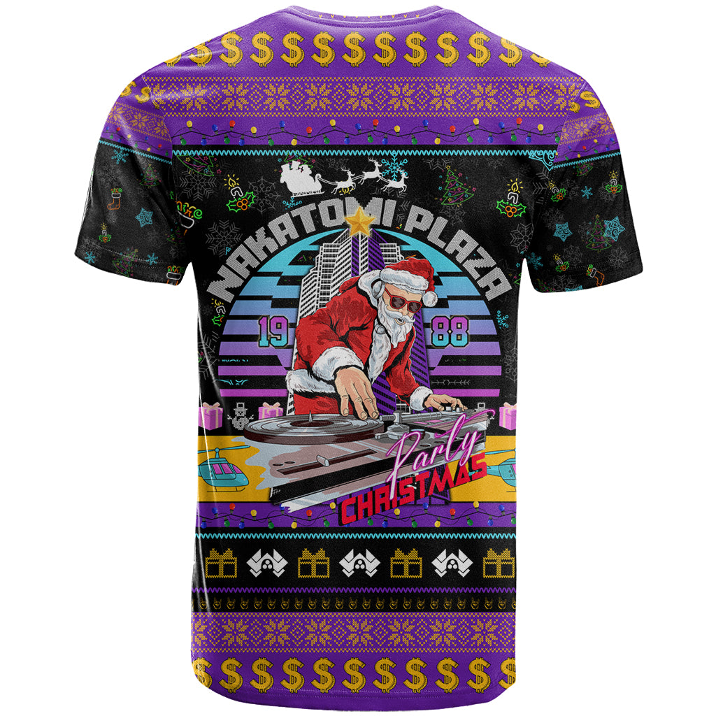Nakatomi Plaza Christmas Party 1988 T Shirt DJ Santa Claus - Wonder Print Shop