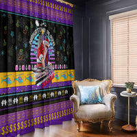 Nakatomi Plaza Christmas Party 1988 Window Curtain DJ Santa Claus - Wonder Print Shop