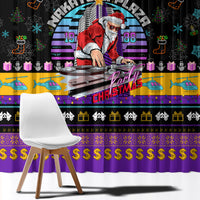 Nakatomi Plaza Christmas Party 1988 Window Curtain DJ Santa Claus - Wonder Print Shop