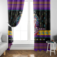 Nakatomi Plaza Christmas Party 1988 Window Curtain DJ Santa Claus - Wonder Print Shop