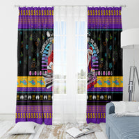 Nakatomi Plaza Christmas Party 1988 Window Curtain DJ Santa Claus - Wonder Print Shop