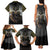 Anubis Family Matching Tank Maxi Dress and Hawaiian Shirt Egypt Pattern Black - Wonder Print Shop