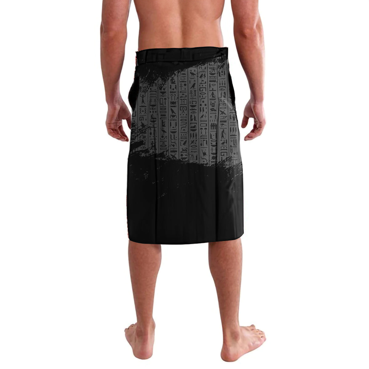 Anubis Lavalava Egypt Pattern Black - Wonder Print Shop