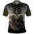 Anubis Polo Shirt Egypt Pattern Black - Wonder Print Shop