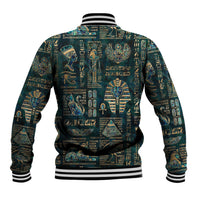 Egyptian Hieroglyphs And Deities Baseball Jacket - Wonder Print Shop