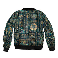 Egyptian Hieroglyphs And Deities Bomber Jacket - Wonder Print Shop