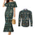 Egyptian Hieroglyphs And Deities Couples Matching Mermaid Dress and Long Sleeve Button Shirt