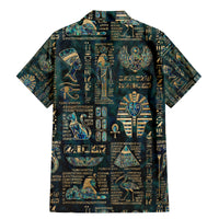 Egyptian Hieroglyphs And Deities Family Matching Mermaid Dress and Hawaiian Shirt - Wonder Print Shop