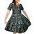 Egyptian Hieroglyphs And Deities Family Matching Off Shoulder Short Dress and Hawaiian Shirt - Wonder Print Shop