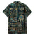 Egyptian Hieroglyphs And Deities Family Matching Off Shoulder Short Dress and Hawaiian Shirt - Wonder Print Shop