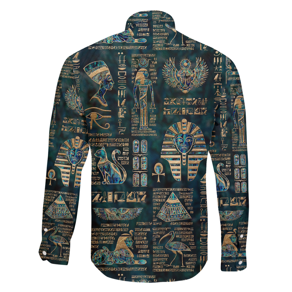Egyptian Hieroglyphs And Deities Family Matching Puletasi and Hawaiian Shirt - Wonder Print Shop