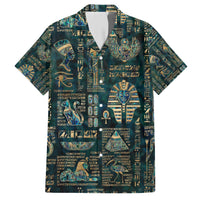 Egyptian Hieroglyphs And Deities Hawaiian Shirt - Wonder Print Shop