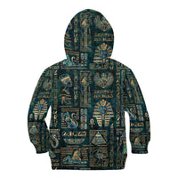 Egyptian Hieroglyphs And Deities Kid Hoodie - Wonder Print Shop