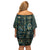Egyptian Hieroglyphs And Deities Off Shoulder Short Dress - Wonder Print Shop