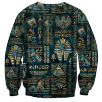 Egyptian Hieroglyphs And Deities Sweatshirt - Wonder Print Shop