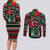 Power Fist And Patterns In Pan African Couples Matching Long Sleeve Bodycon Dress and Long Sleeve Button Shirt - Wonder Print Shop