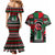 Power Fist And Patterns In Pan African Couples Matching Mermaid Dress and Hawaiian Shirt - Wonder Print Shop