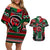 Power Fist And Patterns In Pan African Couples Matching Off Shoulder Short Dress and Hawaiian Shirt - Wonder Print Shop