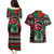 Power Fist And Patterns In Pan African Couples Matching Puletasi and Hawaiian Shirt - Wonder Print Shop
