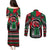 Power Fist And Patterns In Pan African Couples Matching Puletasi and Long Sleeve Button Shirt - Wonder Print Shop