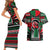 Power Fist And Patterns In Pan African Couples Matching Short Sleeve Bodycon Dress and Hawaiian Shirt - Wonder Print Shop