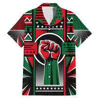 Power Fist And Patterns In Pan African Family Matching Mermaid Dress and Hawaiian Shirt - Wonder Print Shop