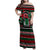 Power Fist And Patterns In Pan African Family Matching Off Shoulder Maxi Dress and Hawaiian Shirt - Wonder Print Shop