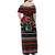 Power Fist And Patterns In Pan African Family Matching Off Shoulder Maxi Dress and Hawaiian Shirt - Wonder Print Shop