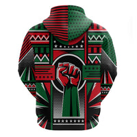 Power Fist And Patterns In Pan African Hoodie - Wonder Print Shop