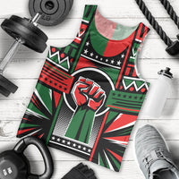 Power Fist And Patterns In Pan African Men Tank Top - Wonder Print Shop