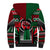 Power Fist And Patterns In Pan African Sherpa Hoodie - Wonder Print Shop