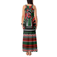 Power Fist And Patterns In Pan African Tank Maxi Dress - Wonder Print Shop