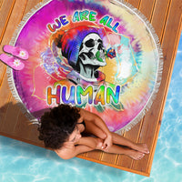 We Are All Human LGBT Beach Blanket Skull Tie Dye - Wonder Print Shop