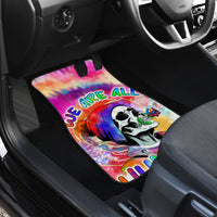 We Are All Human LGBT Car Mats Skull Tie Dye - Wonder Print Shop