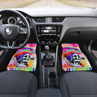 We Are All Human LGBT Car Mats Skull Tie Dye - Wonder Print Shop