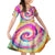 We Are All Human LGBT Family Matching Summer Maxi Dress and Hawaiian Shirt Skull Tie Dye - Wonder Print Shop