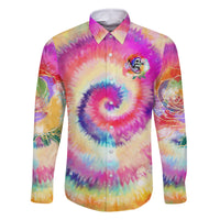 We Are All Human LGBT Family Matching Summer Maxi Dress and Hawaiian Shirt Skull Tie Dye - Wonder Print Shop