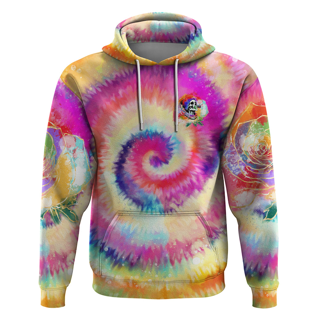 We Are All Human LGBT Hoodie Skull Tie Dye - Wonder Print Shop