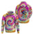 We Are All Human LGBT Hoodie Skull Tie Dye - Wonder Print Shop