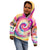 We Are All Human LGBT Kid Hoodie Skull Tie Dye - Wonder Print Shop