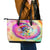 We Are All Human LGBT Leather Tote Bag Skull Tie Dye - Wonder Print Shop