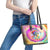 We Are All Human LGBT Leather Tote Bag Skull Tie Dye - Wonder Print Shop