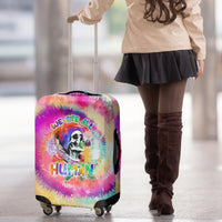 We Are All Human LGBT Luggage Cover Skull Tie Dye - Wonder Print Shop