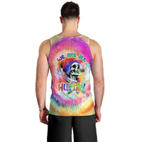 We Are All Human LGBT Men Tank Top Skull Tie Dye - Wonder Print Shop