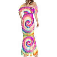 We Are All Human LGBT Mermaid Dress Skull Tie Dye - Wonder Print Shop