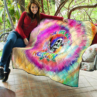 We Are All Human LGBT Quilt Skull Tie Dye - Wonder Print Shop