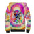 We Are All Human LGBT Sherpa Hoodie Skull Tie Dye - Wonder Print Shop