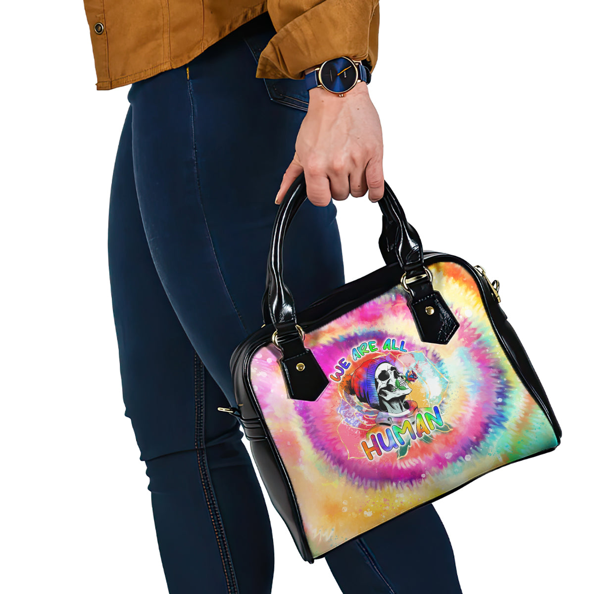we-are-all-human-lgbt-shoulder-handbag-skull-tie-dye