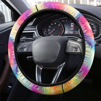 We Are All Human LGBT Steering Wheel Cover Skull Tie Dye - Wonder Print Shop